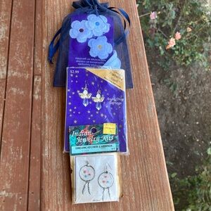 Dreamcatcher Earrings Jewelry Kit and two other items